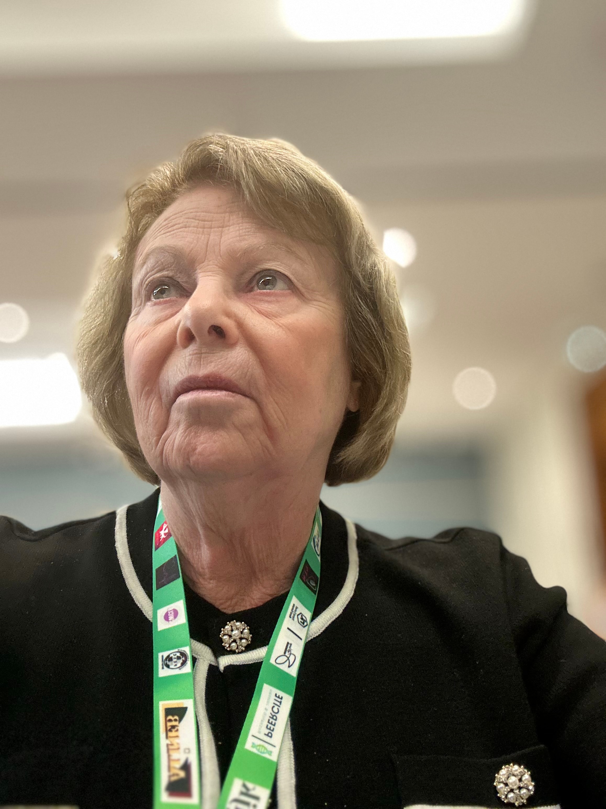 Deborah Greenhut at a speaking engagement
